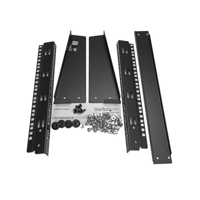 StarTech.com - Rack de Sobremesa de 8U de 2 Columnas - Armario Rack de Servidores con Marco Abierto