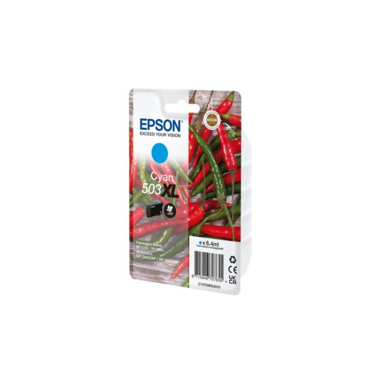 Epson - 503XL cartucho de tinta 1 pieza(s) Original Alto rendimiento (XL) Cian - C13T09R24010