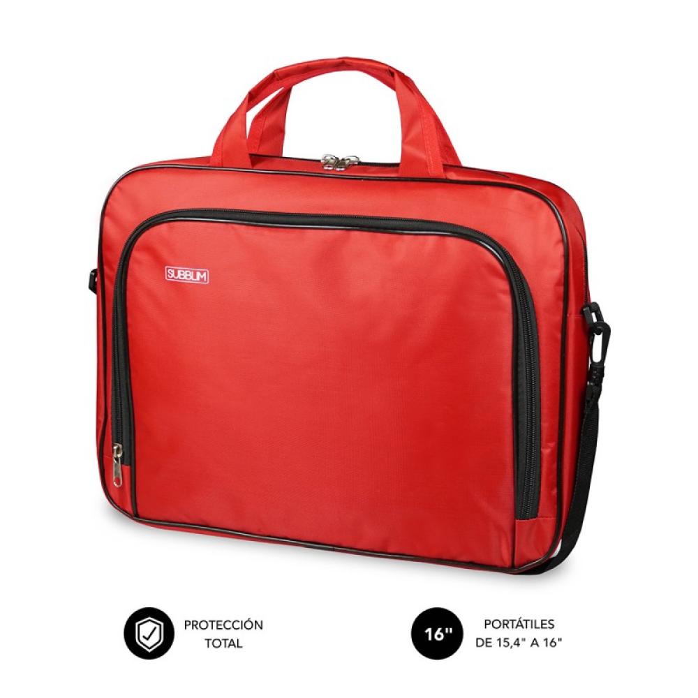 SUBBLIM - Maletín Ordenador Oxford Laptop Bag 15,4-16" Red