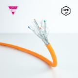 Nanocable - Cable de Red CAT.7 LSZH SFTP PIMF AWG23, Naranja, 100 m