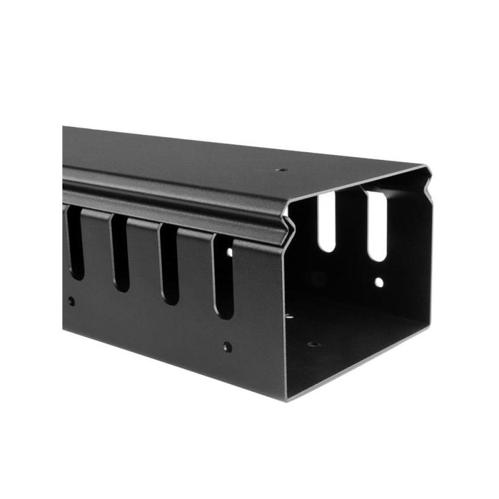 StarTech.com - Gestor Organizador Vertical de Cableado con Lengüetas - 0U - 1,8m