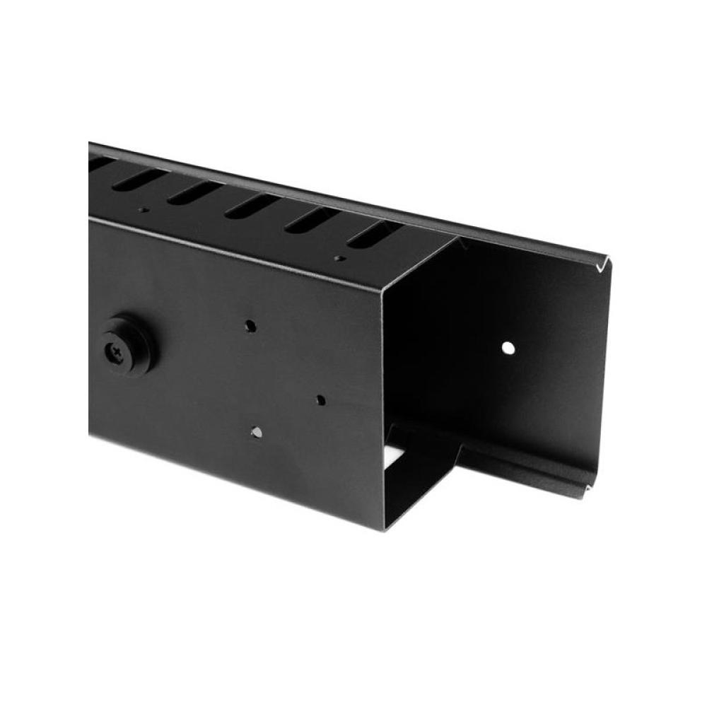 StarTech.com - Gestor Organizador Vertical de Cableado con Lengüetas - 0U - 1,8m