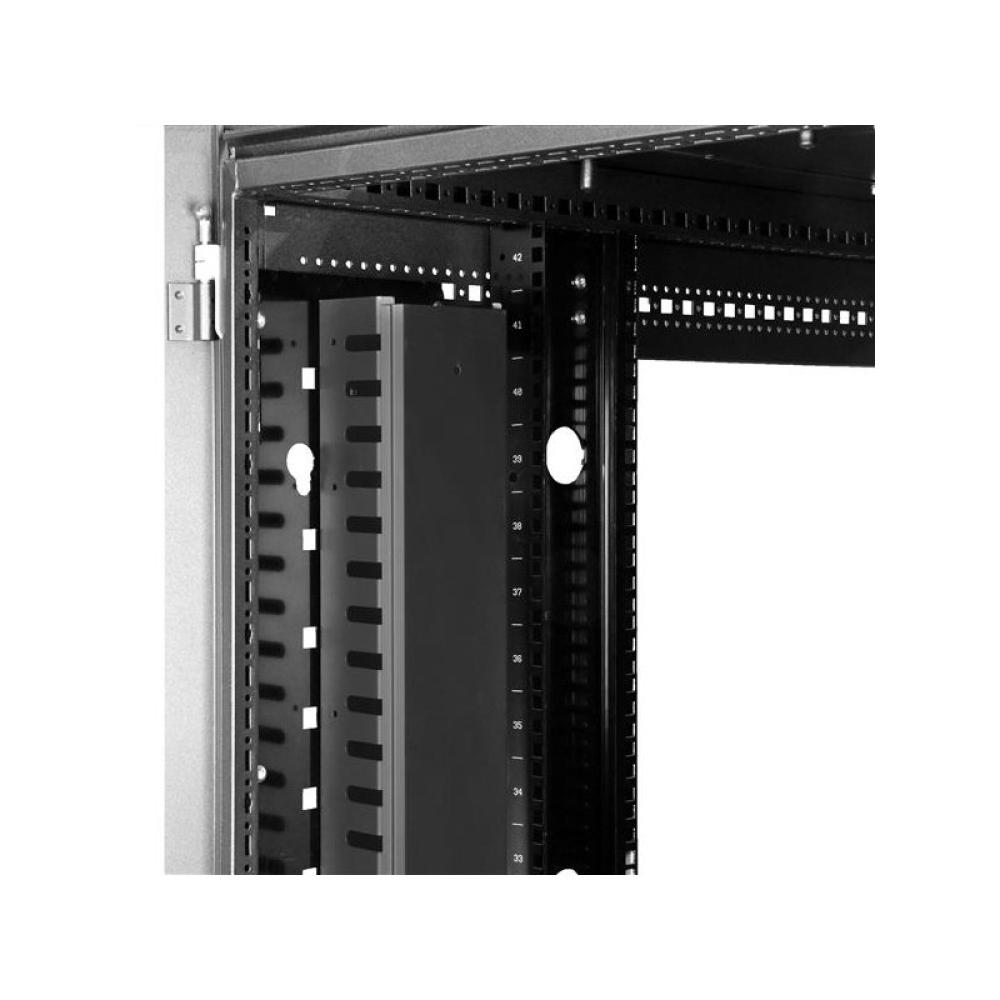 StarTech.com - Gestor Organizador Vertical de Cableado con Lengüetas - 0U - 1,8m