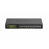 NETGEAR - GS324P No administrado Gigabit Ethernet (10/100/1000) Energía sobre Ethernet (PoE) 1U Negro