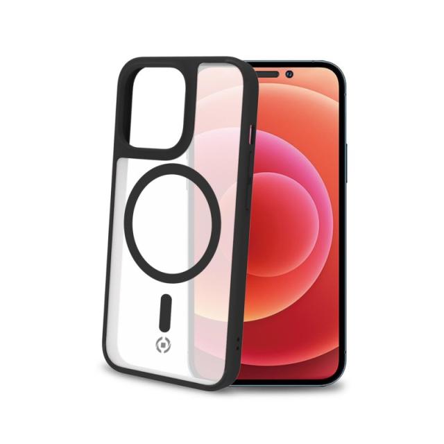 Celly - Magmatt funda para teléfono móvil 15,5 cm (6.1") Negro, Transparente