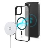 Celly - Magmatt funda para teléfono móvil 15,5 cm (6.1") Negro, Transparente