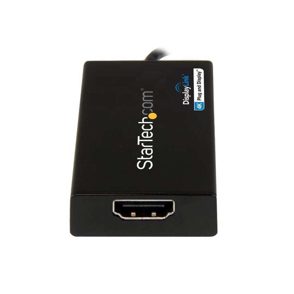 StarTech.com - Adaptador Gráfico Externo USB 3.0 a HDMI - UltraHD 4K 30Hz - Certificado DisplayLink - Conversor USB-A a HDMI par