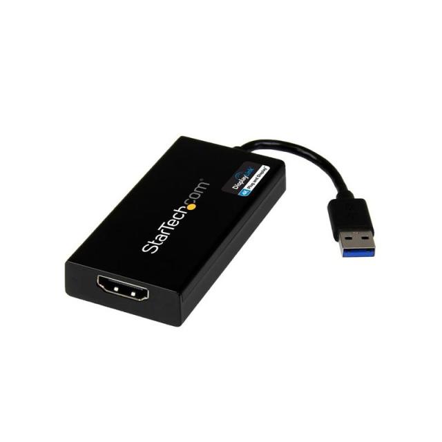 StarTech.com - Adaptador Gráfico Externo USB 3.0 a HDMI - UltraHD 4K 30Hz - Certificado DisplayLink - Conversor USB-A a HDMI par