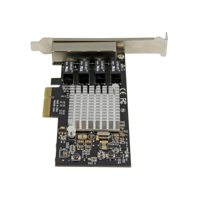 StarTech.com - Tarjeta de Red PCI Express Ethernet Gigabit con 4 Puertos RJ45 Chipset Intel i350