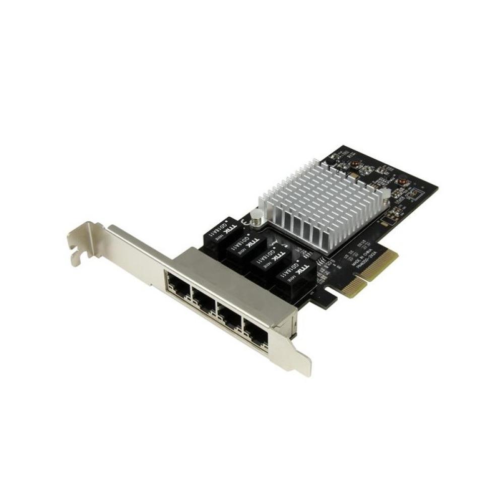 StarTech.com - Tarjeta de Red PCI Express Ethernet Gigabit con 4 Puertos RJ45 Chipset Intel i350