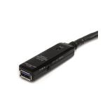 StarTech.com - Cable Extensor Alargador USB 3.0 SuperSpeed Activo de 10m - USB A Macho a Hembra - Negro