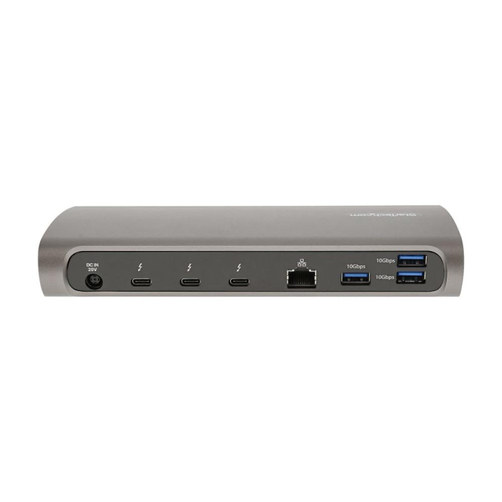 StarTech.com - Docking Station Thunderbolt 4, PD de 96W, para 1 Monitor de 8K/para 2 Monitores de 4K 60Hz, 3xTB4/USB4, 4xUSB-A/S