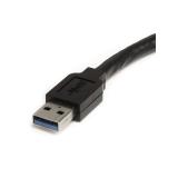 StarTech.com - Cable Extensor Alargador USB 3.0 SuperSpeed Activo de 10m - USB A Macho a Hembra - Negro