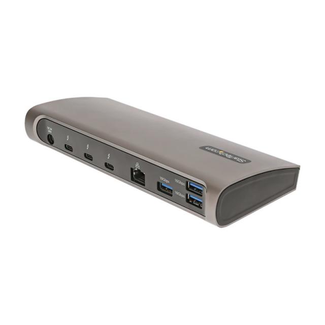 StarTech.com - Docking Station Thunderbolt 4, PD de 96W, para 1 Monitor de 8K/para 2 Monitores de 4K 60Hz, 3xTB4/USB4, 4xUSB-A/S