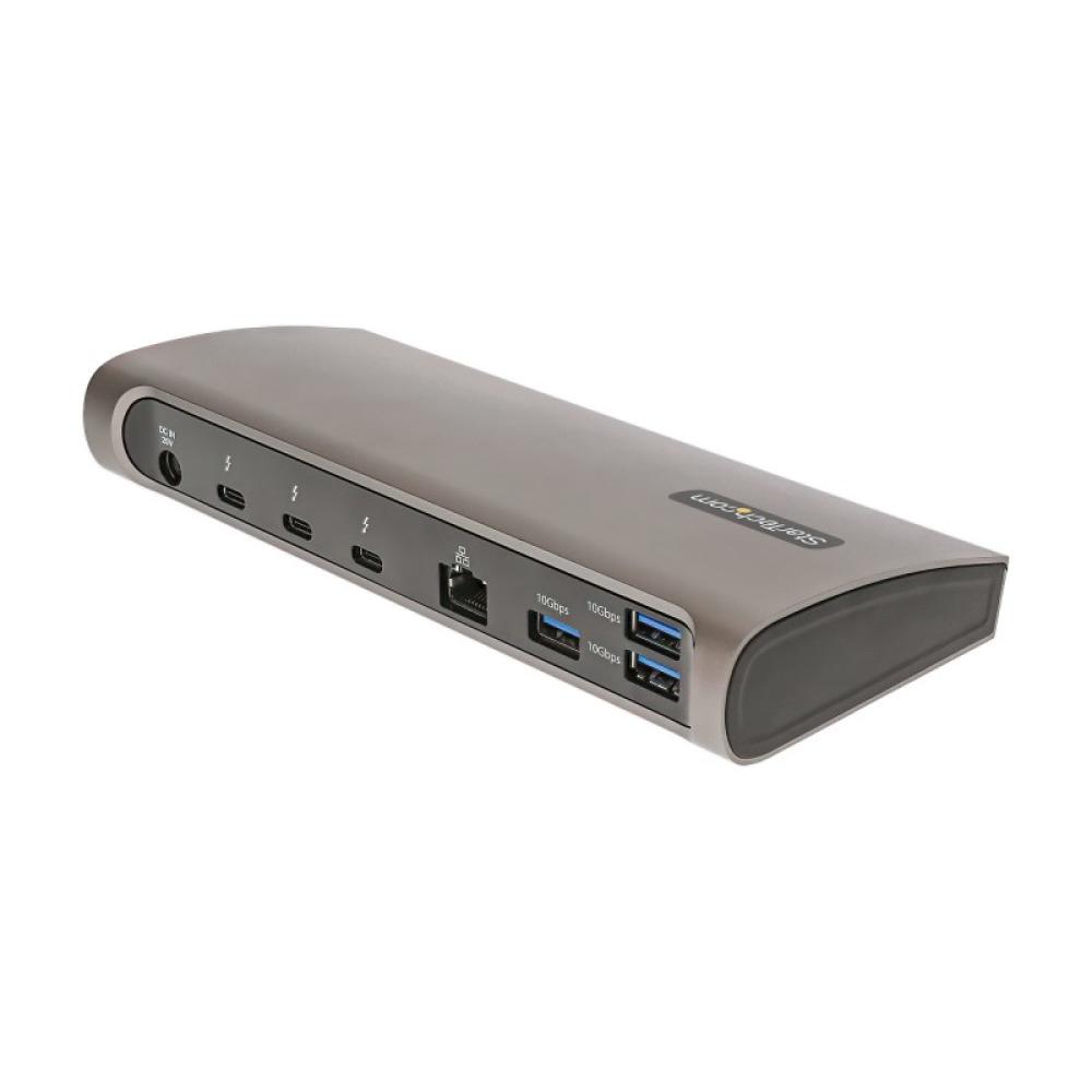 StarTech.com - Docking Station Thunderbolt 4, PD de 96W, para 1 Monitor de 8K/para 2 Monitores de 4K 60Hz, 3xTB4/USB4, 4xUSB-A/S