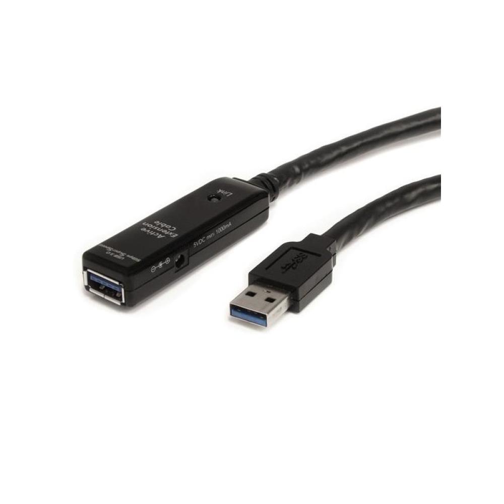 StarTech.com - Cable Extensor Alargador USB 3.0 SuperSpeed Activo de 10m - USB A Macho a Hembra - Negro