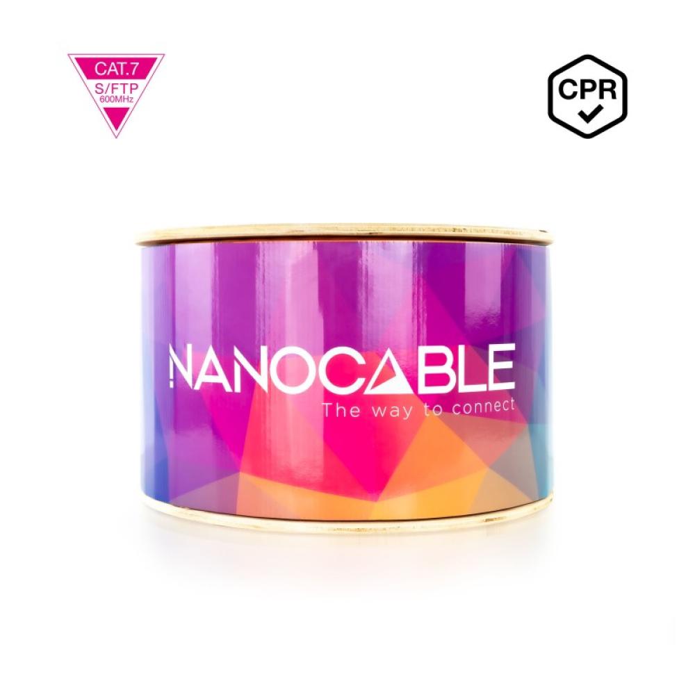 Nanocable - Cable de Red CAT.7 LSZH SFTP PIMF AWG23, Naranja, 305m