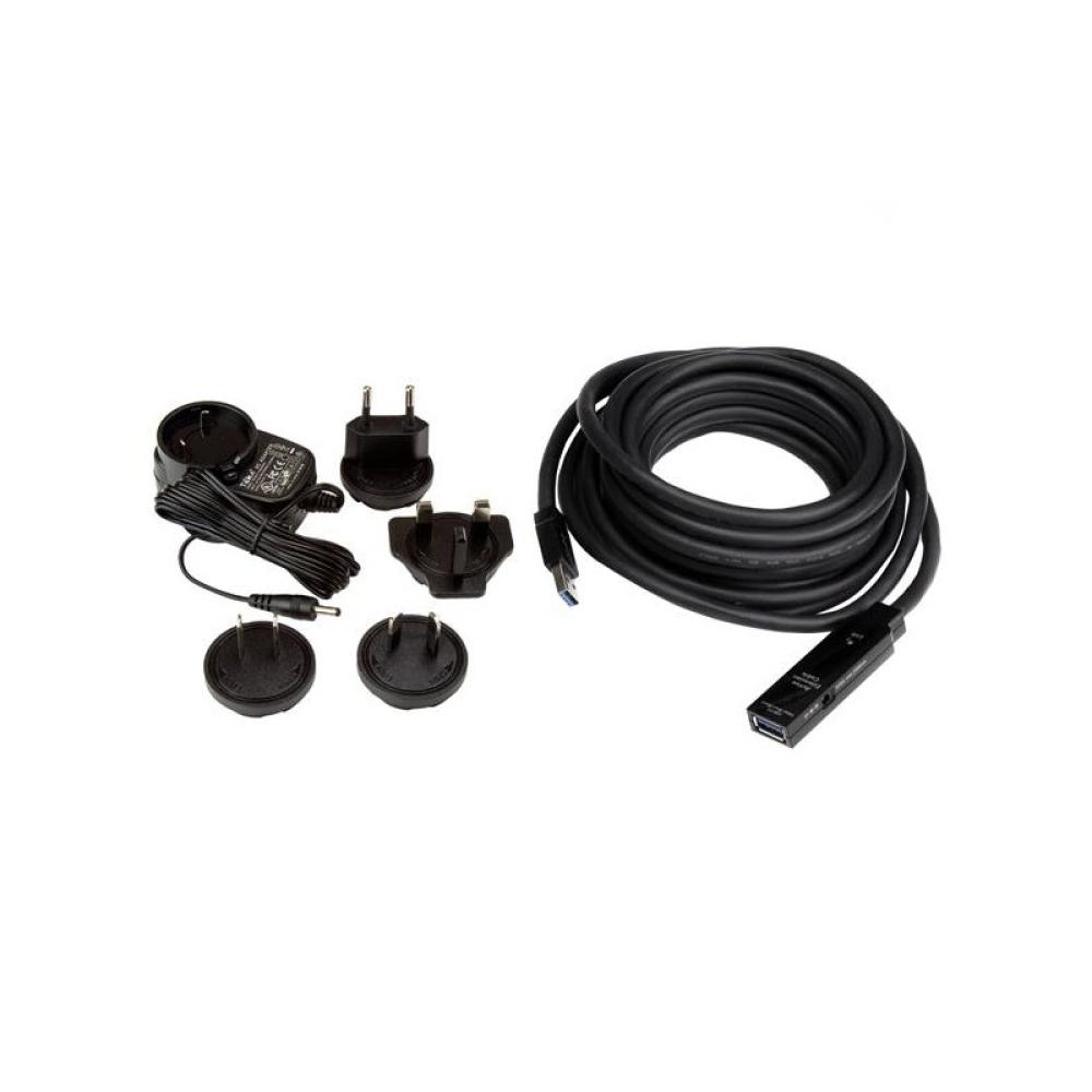 StarTech.com - Cable Extensor Alargador USB 3.0 SuperSpeed Activo de 5m - USB A Macho a Hembra - Negro