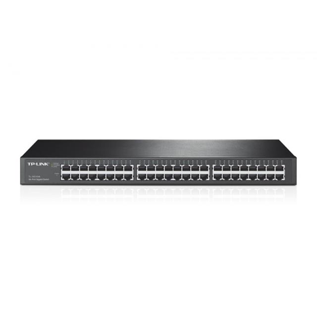 TP-Link - TL-SG1048 No administrado Gigabit Ethernet (10/100/1000) 1U Negro