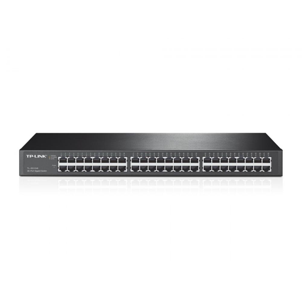 TP-Link - TL-SG1048 No administrado Gigabit Ethernet (10/100/1000) 1U Negro