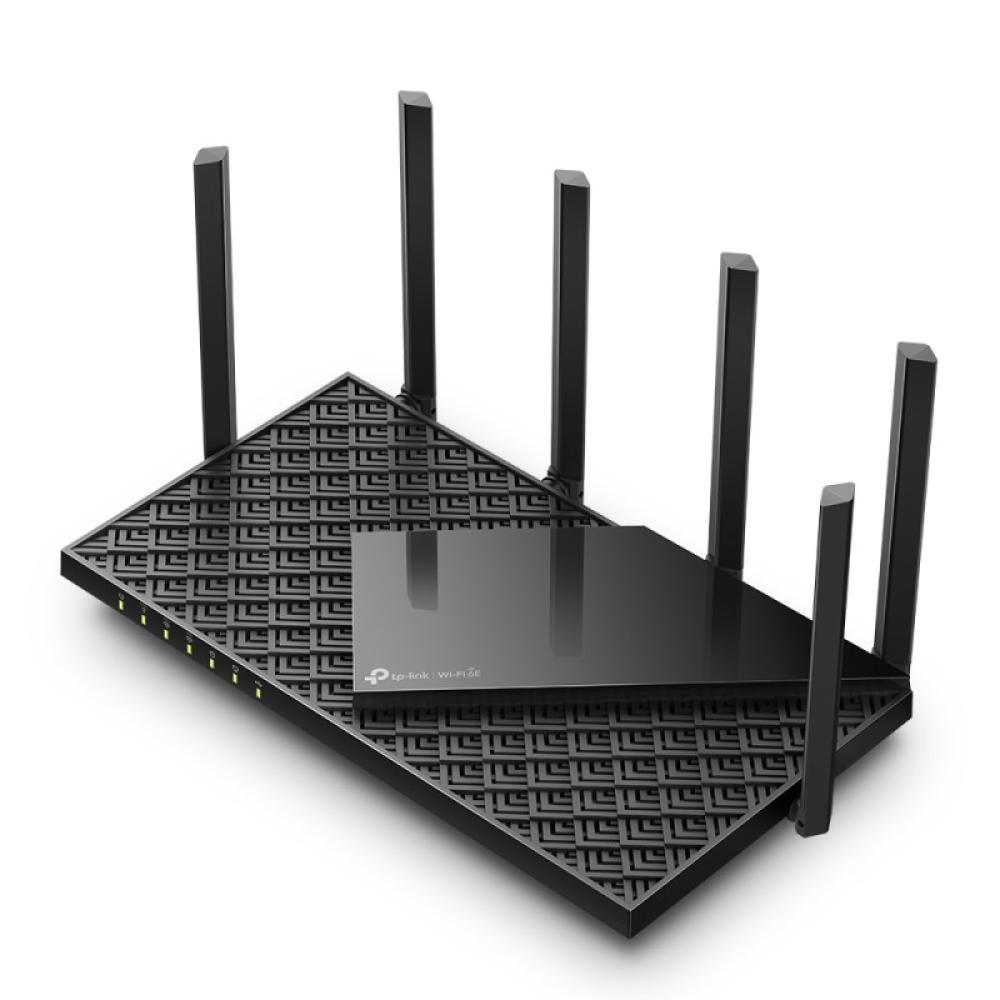 TP-Link - Archer AXE75 router inalámbrico Gigabit Ethernet Tribanda (2.4 GHz / 5 GHz / 6 GHz) Negro