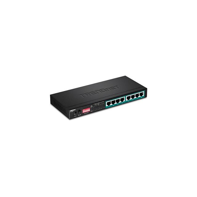 Trendnet - TPE-LG80 switch No administrado Gigabit Ethernet (10/100/1000) Energía sobre Ethernet (PoE) Negro
