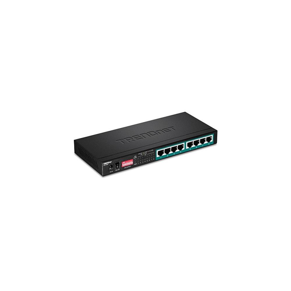 Trendnet - TPE-LG80 switch No administrado Gigabit Ethernet (10/100/1000) Energía sobre Ethernet (PoE) Negro