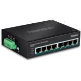 Trendnet - TI-PE80 switch No administrado Fast Ethernet (10/100) Energía sobre Ethernet (PoE) Negro