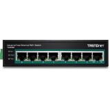 Trendnet - TI-PE80 switch No administrado Fast Ethernet (10/100) Energía sobre Ethernet (PoE) Negro