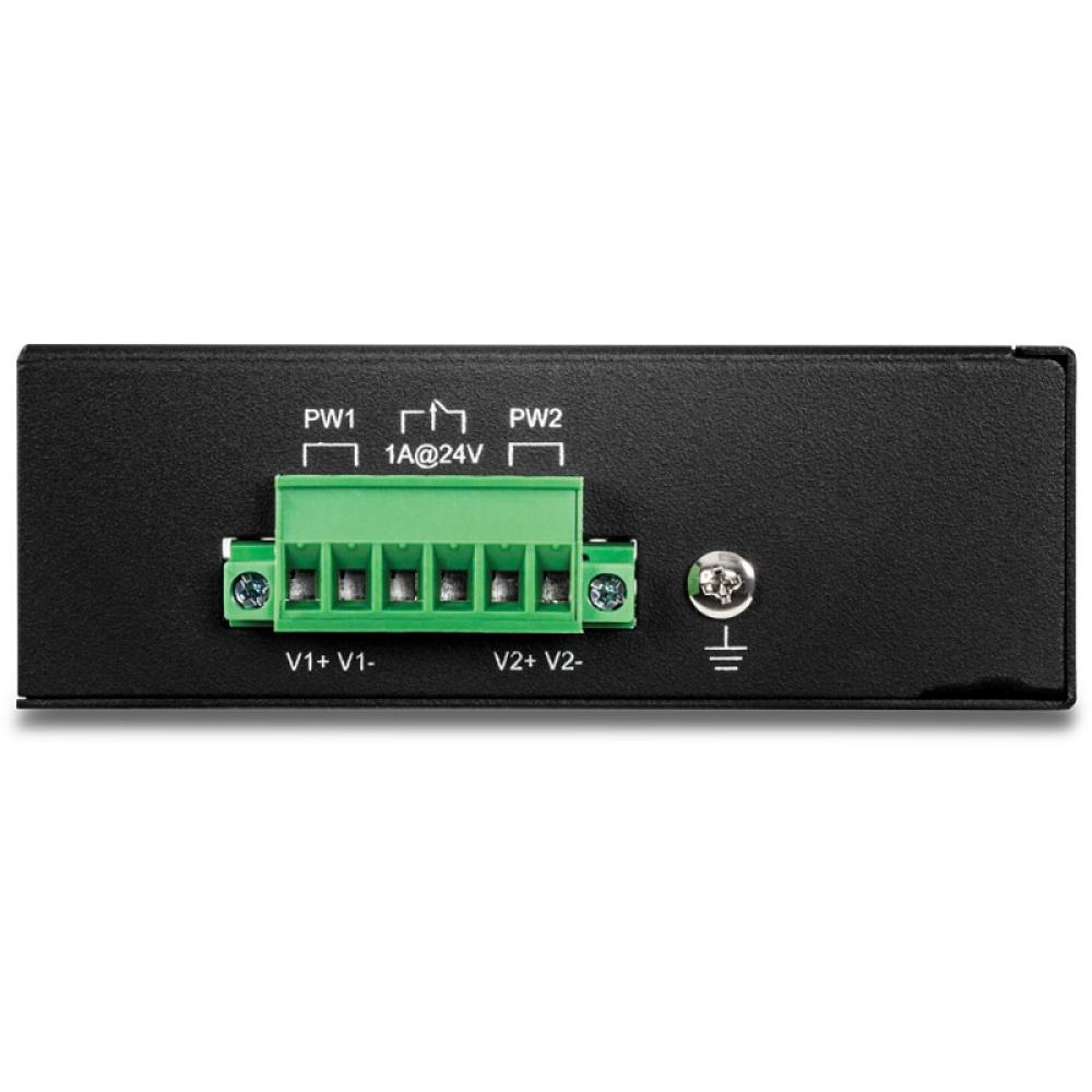 Trendnet - TI-PE80 switch No administrado Fast Ethernet (10/100) Energía sobre Ethernet (PoE) Negro