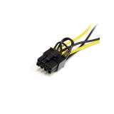 StarTech.com - Cable Adaptador 15cm Alimentación SATA a Conector 8 Pines de Corriente de Tarjeta Gráfica PCI Express PCIe