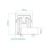 TooQ - TQMPM4776 soporte de CPU Soporte de CPU para instalación en pared Negro