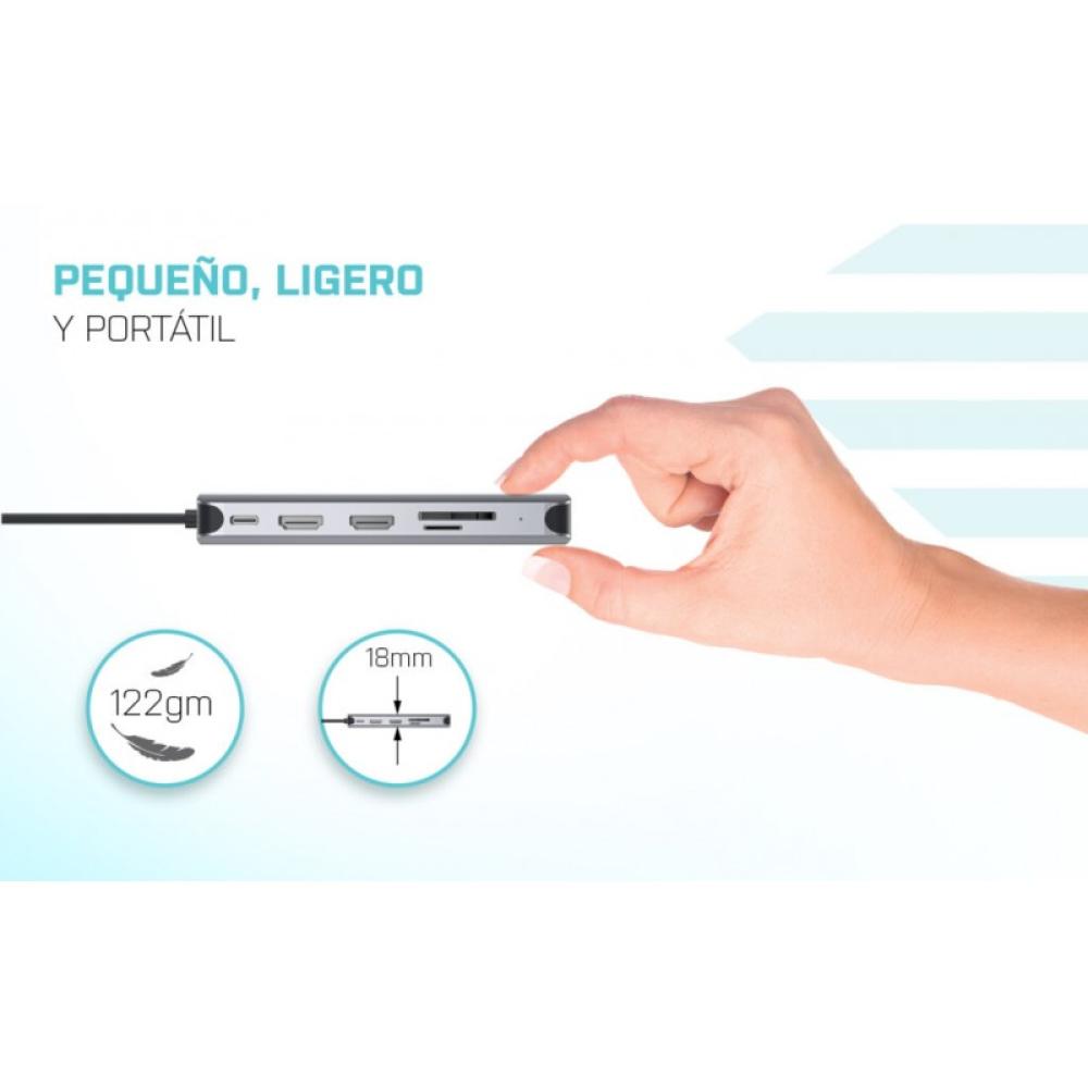 i-tec - USB 3.0 USB-C/Thunderbolt 3x Display Metal Nano Dock with LAN + Power Delivery 100 W