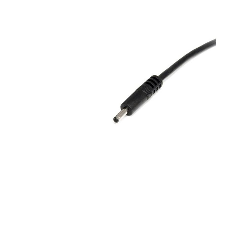 StarTech.com - Cable Adaptador de Alimentación de 90cm USB a Conector Coaxial Tipo H 5V DC - Macho a Macho