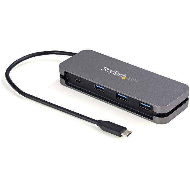StarTech.com - Hub USB C de 4 Puertos - 3 USB-A 1 USB-C - Ladrón USB 3.0 Tipo C (USB 3.2 Gen 1) - Alimentado por el Bus - Hub Ad