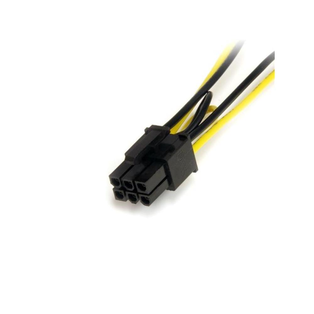 StarTech.com - Cable Adaptador 15cm Alimentación SATA a Conector 6 Pines de Corriente de Tarjeta Gráfica PCI Express PCIe