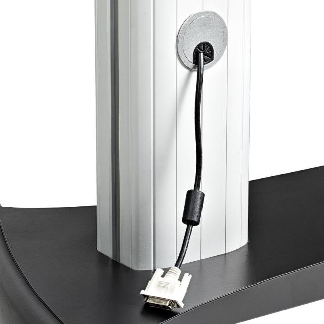 StarTech.com - STNDMTVDUO soporte para TV 152,4 cm (60") Negro, Plata