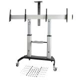 StarTech.com - STNDMTVDUO soporte para TV 152,4 cm (60") Negro, Plata