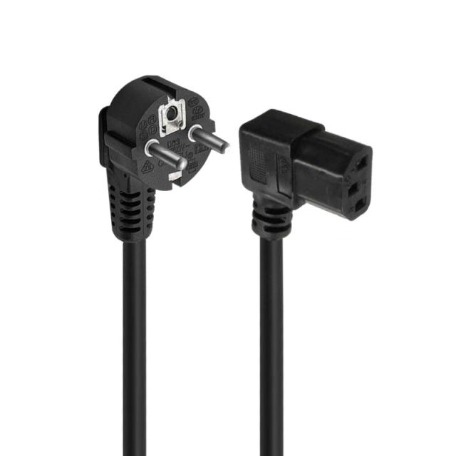 Ewent - EC1910 cable de transmisión Negro 1,8 m C13 acoplador Enchufe tipo F