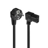 Ewent - EC1910 cable de transmisión Negro 1,8 m C13 acoplador Enchufe tipo F