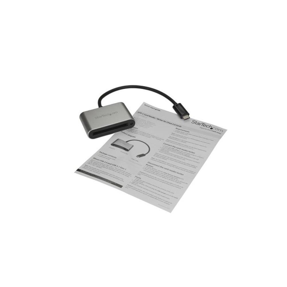 StarTech.com - Lector Grabador USB 3.0 USB-C Tipo C de Tarjetas de Memoria Flash Cfast Alimentado por USB