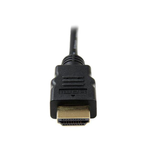 StarTech.com - Cable de 2m Micro HDMI a HDMI con Ethernet - Vídeo de 4K a 30Hz - Cable Adaptador Conversor Micro HDMI Tipo D de