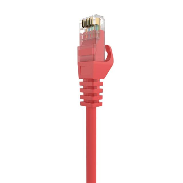 AISENS - Cable de Red Latiguillo RJ45 LSZH Cat.6A 500 Mhz UTP AWG24, Rojo, 0.5M