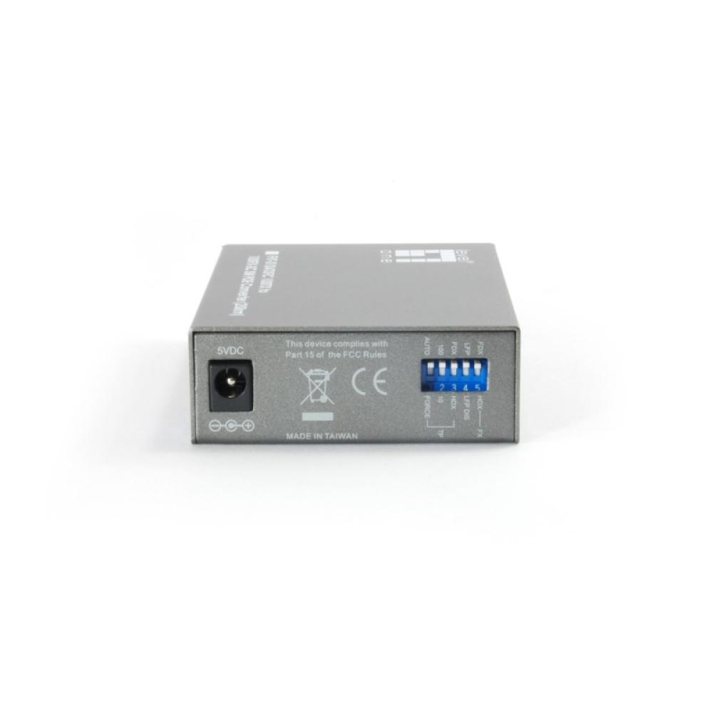 LevelOne - Convertidor SC SMF 10/100BASE-TX a 100BASE-FX PoE PD