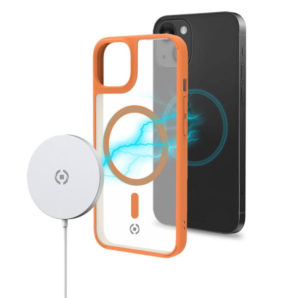 Celly - Magmatt funda para teléfono móvil 15,5 cm (6.1") Transparente, Amarillo - MAGMATT1024YL