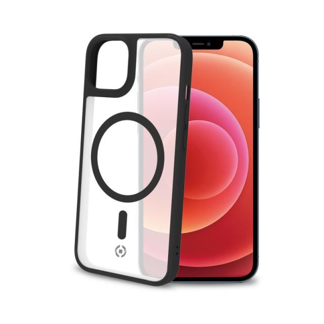 Celly - Magmatt funda para teléfono móvil 17 cm (6.7") Negro, Transparente