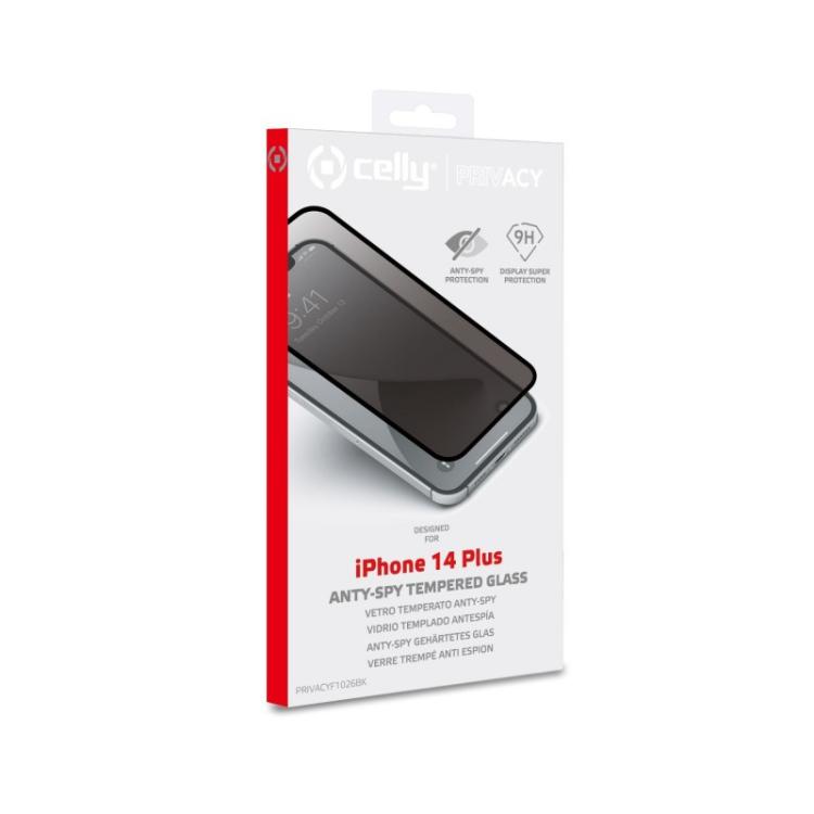 Celly - PRIVACYF1026BK protector de pantalla o trasero para teléfono móvil Apple 1 pieza(s)