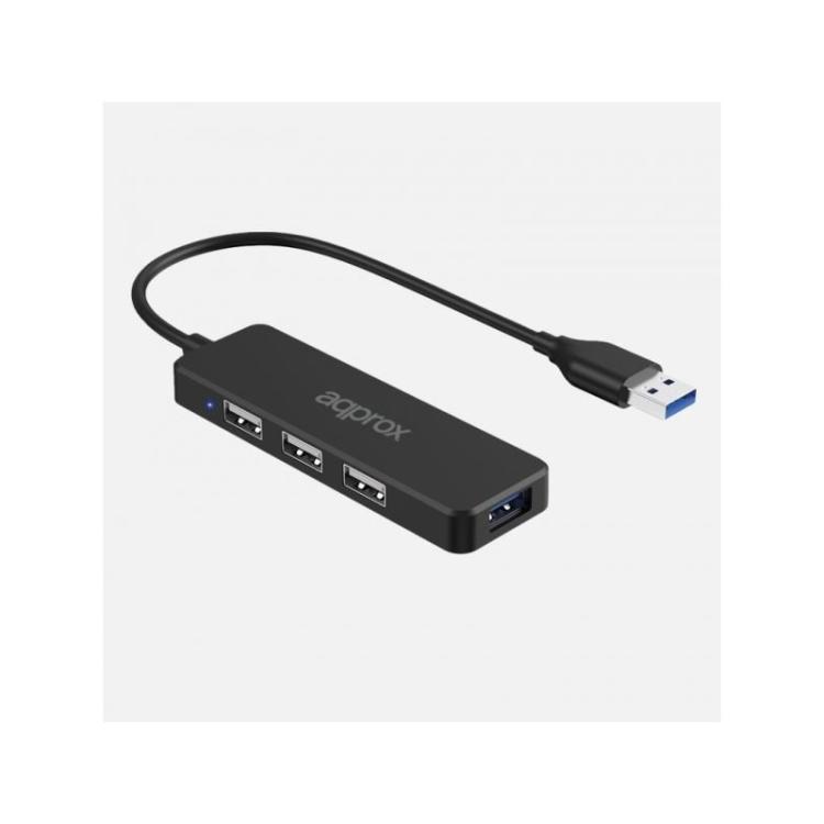 Approx - APPC47 hub de interfaz USB 3.2 Gen 2 (3.1 Gen 2) Type-A 5000 Mbit/s