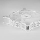 Mars Gaming - MFDUO, Kit 2 Ventiladores FRGB Rainbow 360°, Ultra-silencioso, Doble Conexión 3PIN + 4PIN, Blanco