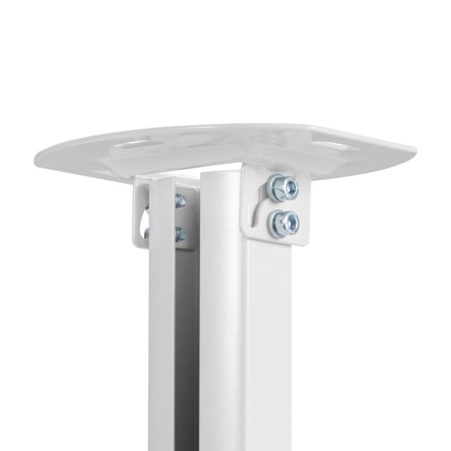 AISENS - Soporte Universal Giratorio, Inclinable y Extensible de Techo para Proyector 13.5Kg, Blanco